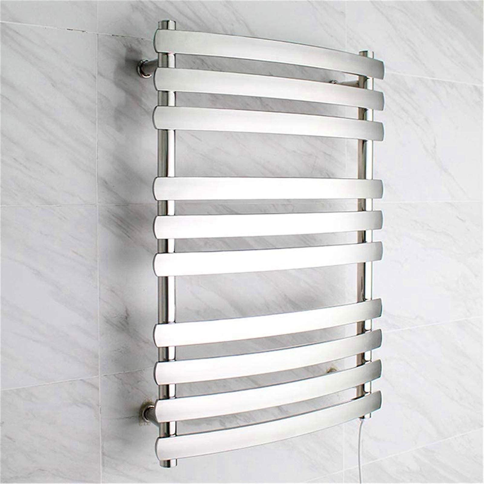 LUNEZY Heated Towel Rail Rails Towel Warmer,Towel Rack, Towel Warmer Electric Wall Mounted Stainless Steel 10-Bar IP56 Waterproof Rapid Heating Towel Dryer Home Bathroom Accessories (Colo