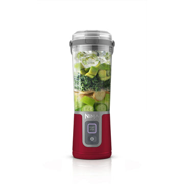 Ninja Blast 16 oz. Personal Portable Blender with Leak Proof Lid and Easy Sip Spout, Perfect for Smoothies, Cordless, USB-C Rechargeable, Dishwasher Safe Parts (Renewed) (Cranberry Red)