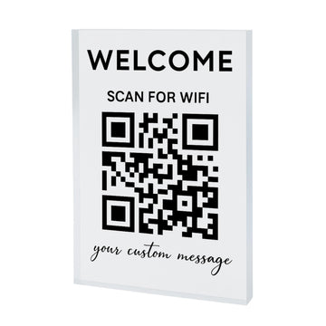 Personalized Wifi Sign – Scan and Connect, QR Code Scanner, Wifi Password, Guest Wifi Access, Rental Home Sign, Guest Wifi