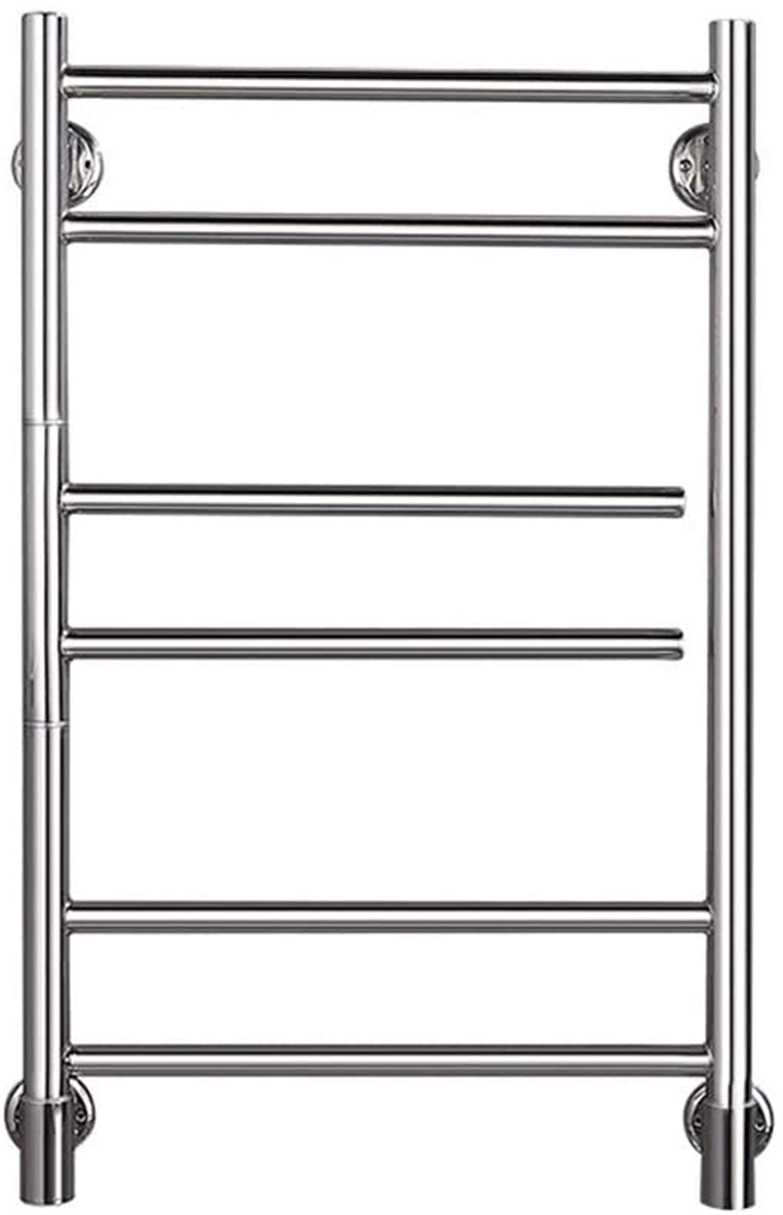 Heated Towel Rail Rails Electric Towel Rack 180° Rotatable Hot Towel Warmer Bathroom WallMounted Stainless Steel Towel Rack and Drying Rack Polish Chrome 6 Bars HardWire (Size :