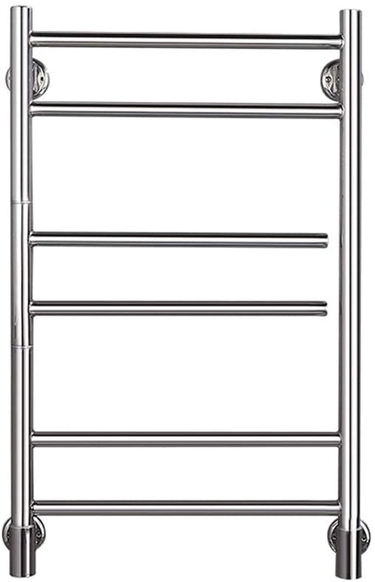 Heated Towel Rail Rails Electric Towel Rack, 180° Rotatable Hot Towel Warmer, Bathroom WallMounted Stainless Steel Towel Rack and Drying Rack,Polish Chrome,6,HardWire (