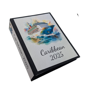 Cruise Photo Album 4x6 Pictures Baby Girl Boy Personalized Name Caribbean Hawaii Bahamas Family Memory D#060