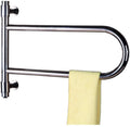 Bathroom Wall Heater Swing Style Electric Heated Towel Warmer, Stainless Steel Clothes Shoes Towel Dryer Bathroom Accessory