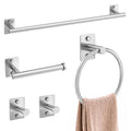 5 Pieces Bathroom Hardware Accessories Set Brushed Nickel Towel Bar Set Stainless Steel Towel Racks for Bathroom,Wall-Mounted 23.6 inch