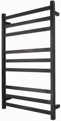 Bathroom Wall Heater Electric Towel Drying Rack for Bathroom, Electric Towel Rail, Hot Towel Warmer for Bath Hardwired Heated Drying Rack Matte Black, 90W,Hardwire