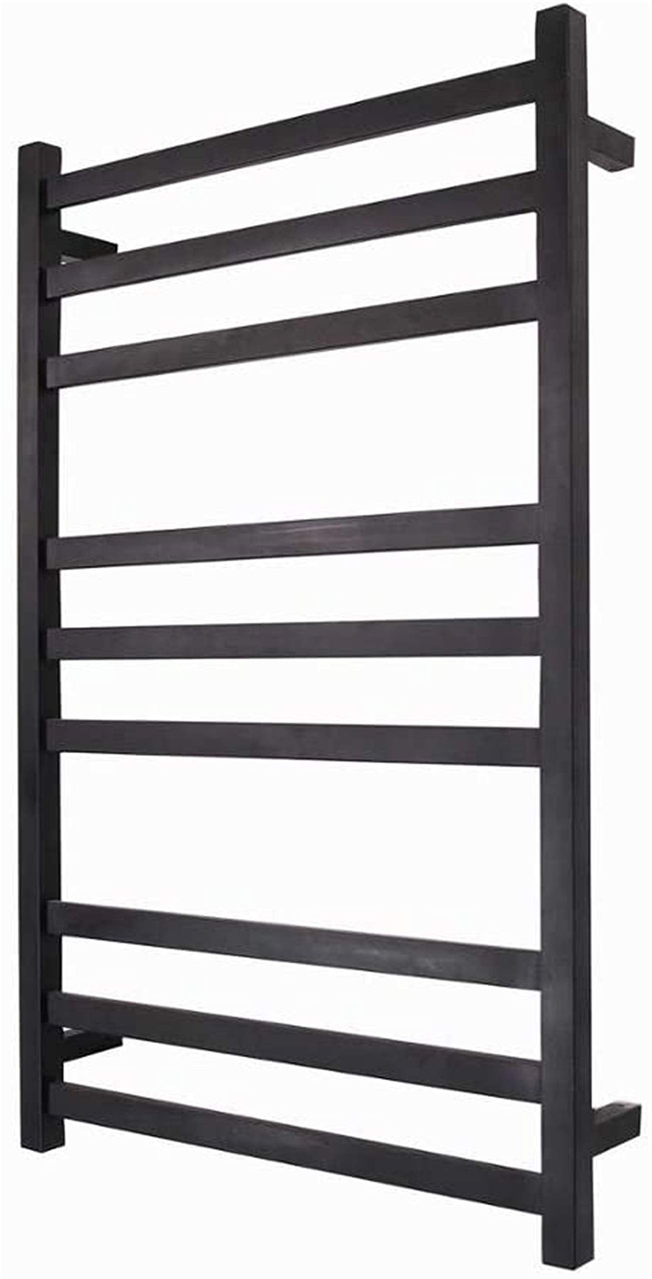 Bathroom Wall Heater Electric Towel Drying Rack for Bathroom, Electric Towel Rail, Hot Towel Warmer for Bath Hardwired Heated Drying Rack Matte Black, 90W,Hardwire