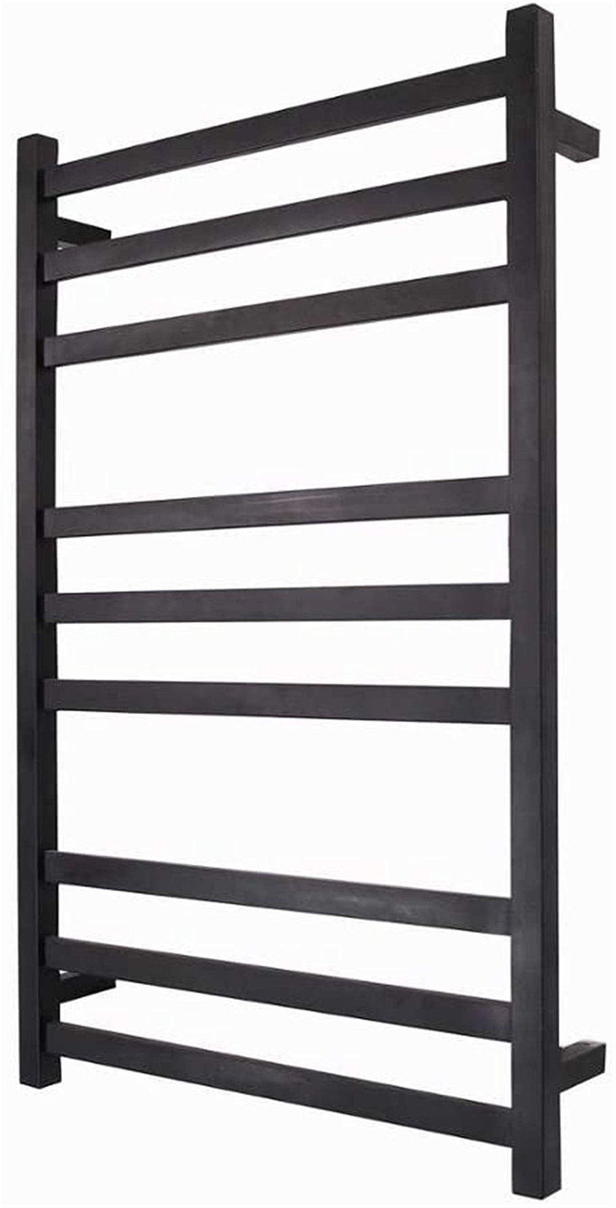 Bathroom Wall Heater Electric Towel Drying Rack for Bathroom, Electric Towel Rail, Hot Towel Warmer for Bath Hardwired Heated Drying Rack Matte Black, 90W,Hardwire