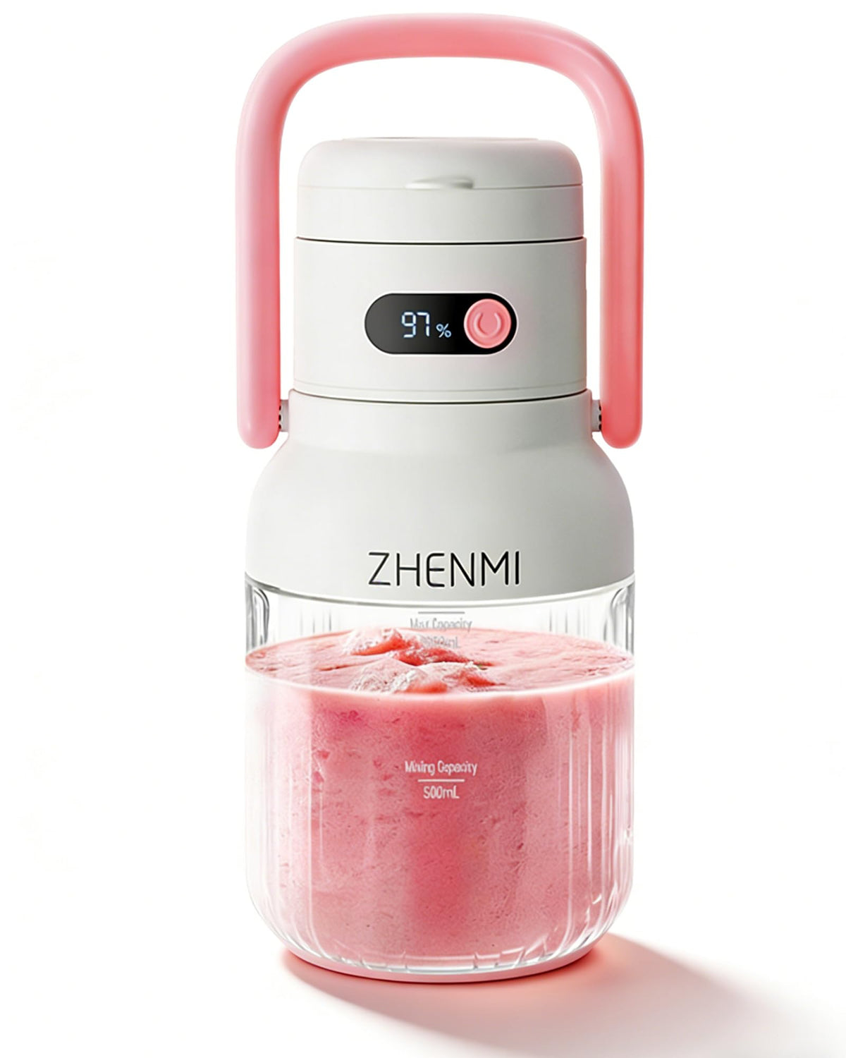 Portable Blender, Personal Blender for Smoothies & Shakes, Cordless, 33oz BPA-Free Vessel, 18000RPM Motor, Leakproof Lid with Sip Spout, USB-C Rechargeable, Easy-to-Clean Parts (Pink)