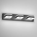 Tipace LED Modern Bathroom Vanity Light Fixtures (3-Light, 23.6-Inch), Acrylic Black Bathroom Wall Lighting Fixtures Over Mirror (Cool White 5500K) with Rotatable Vanity Lights Heads