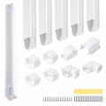3 Inch 10Ft PVC Mini Split Line Set Cover, Paintable Slim Decorative Tubing Kit for Ductless Air Conditioners, Central AC, Heat Pump Systems, HVAC Line Hide - white
