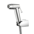 Cloth Diaper Sprayer Kit Abs Chrome Handheld Bidet Sprayer Toilet Kit Round Toilet Sprayer Wall Mounted Bathroom Washroom Set with 1.5 M Stainless Steel Shower Hose