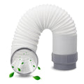TL1854 5" Diameter Exhaust Hose Tube for Delonghi Portable Air Conditioner-Replaces Delonghi PACA140E PACC100EL PACC100 PACA110 PACCT90,44" length Include TL2667 Hose Connection