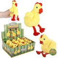 Rhode Island Novelty 4.75" Chicken Squeezy Bead Plush 12pc