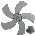 18 Inch Plastic Fan Blades Replacement – 5 Leaves Fan Blades with Nut Cover, Low Noise for Home Office, Replacement