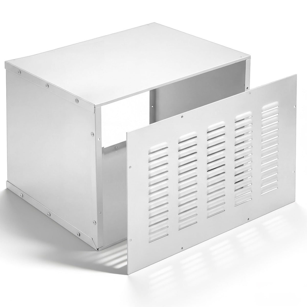 Geelin 26" X 16" Wall Sleeve with Exterior Ventilation Grille Includes Condensate Drain Kit, Insulated Metal Sleeve Packaged Terminal Air Conditioner Compatible with PTAC and PTHP