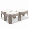 Rubbermaid 3 Pack Lightweight Slip Resistant Roughneck Tough Step Stool, Tan