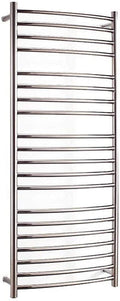 Wall Mounted Towel Rack, Heated Towel Rail Radiator, Electric Towel Warmer Curved Design Stainless Steel Towel Heater for Home Bathroom, 20 Bars,Plug in