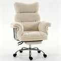 Dowinx Big and Tall Office Chair, Ergonomic Desk Chair with Thick Cushion, Wide Seat & Armrests Computer Gaming Chair,high Back Reclining Teddy