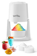 Professional Shaved Ice Machine: RX03 Electric Snow Cone Maker & ICEE Machine for Home, 60W Power, 120V Universal Voltage, Create Fluffy Ice Snow Cones, Slushies and Frozen Treats-White