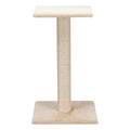TRIXIE Espejo Cat Scratching Post 27.2 Inch - Cat Scratcher with Soft Fabric Covering Base and Durable Sisal Rope - with Resting Platform - in Beige