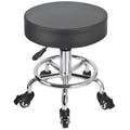 Jostzhxin Low Height Rolling Stool Height Adjustable Low Roller Seat, Swivel Small Chair Mechanic Stool, Short Stools for Home Office Garage