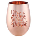 Retirement Gift for Woman - Retired Decorations - Funny Retirement Wine Glass for Women Coworker,Teacher,Nurse,Mom (I'm Retired)