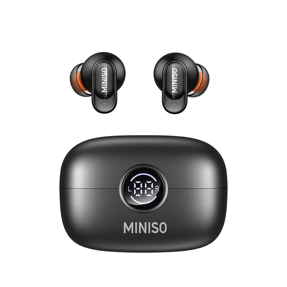 MINISO MS105 AI Translation Earbuds Real Time, 165 Language Translator Earbuds, Audifonos Traductores Inglés Español, Bluetooth 6.0 Translator Headphones for Business Travel Language Learning, Black