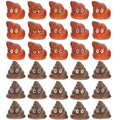 Zerodeko 60 Cute Fake Poop Toys - Realistic Plastic Poop Models for Kids' Party Pranks