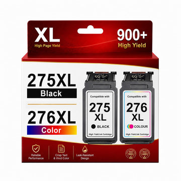 GoToners 275XL 276XL for Cannon 275 and 276 Ink Cartridges Compatible for Canon Ink 275 and 276 Work with PIXMA TS3722 TR4720 TS3720 TS3522 TS3520 TS3500 TR4700 TR4722 TR4723 Printer (Black, Color)