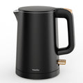 Small Electric Kettle, 0.8L Water Boiler & Heater, 1000W Hot Tea Pot, Double Wall Stainless Steel Cool Touch, Mini Coffee Kettle with Auto Shut Off & Boil Dry Protection, BPA-Free, Black