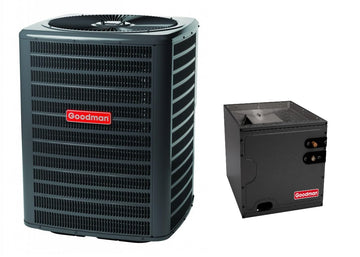 Goodman 4 Ton 13.4 SEER2 R-32 Air Conditioner & Evaporator Coil System (GLXS3BN4810, CAPTA6030C3)