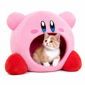 YIYTREE Cute Cat Cave Bed, Covered Hooded Cat Bed for Indoor Cats, Cozy Plush Kitty Bed & Puppy Nest with Removable ?Cushion, Calming Self-Warming Pet Igloo House with Non-Slip Bottom