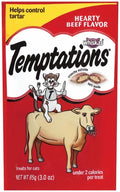 Whiskas Temptations Classic Treats for Cats Hearty Beef Flavor (Pack of 6)