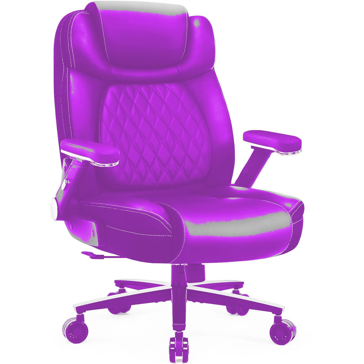 Big and Tall Office Chair 650lbs,heavy Duty Office Chairs with Dual Rubber Wheels,extra Wide Desk Chair,adjustable Ergonomic Lumbar