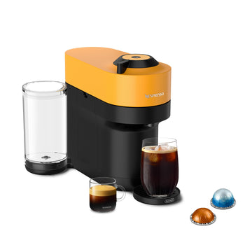 Nespresso Vertuo Pop+ Coffee and Espresso Machine by De'Longhi, Mango Yellow (Renewed)