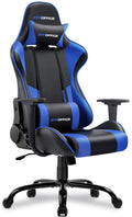 Gtpoffice Executive Office Chair with Comfortable Lumbar Support, Ergonomic Gaming Chair with Flip-up Armrests & Zoned Pressure-relief Cushion,