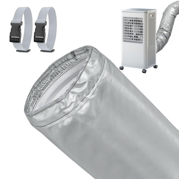 Portable AC Hose Insulation Sleeve 80 Inch Long, 3 Layers Waterproof Air Conditioner Hose Cover Wrap for 5" & 5.9" Diameter Exhaust Vent Duct, One-Step