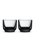 Fellow Pirch Espresso Glasses 3.5 oz Artisanal Cups, Set of 2, Dishwasher Safe Coffee Glasses for Espresso Shots & Latte Art – Smoke