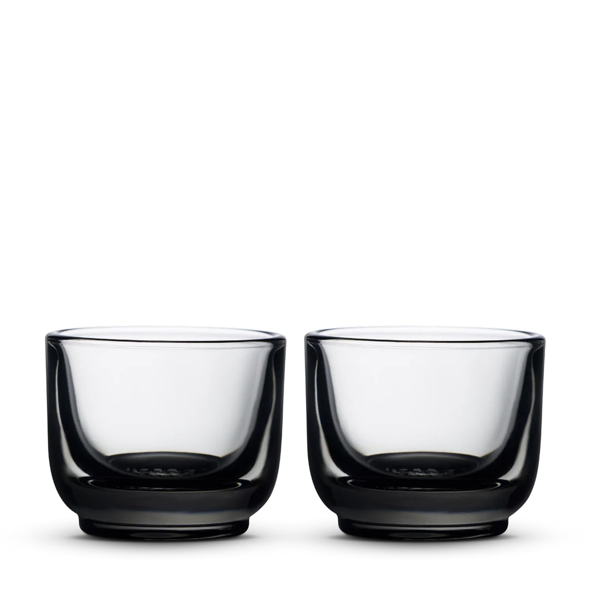 Fellow Pirch Espresso Glasses 3.5 oz Artisanal Cups, Set of 2, Dishwasher Safe Coffee Glasses for Espresso Shots & Latte Art – Smoke