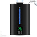 Coolfiqu 6L Humidifiers for Bedroom Large Room Home,Cool and Warm Humidifier for Baby and Plants Hot Mist Top Fill Desk Humidifiers Oil Diffuser,Quiet,Adjustable Mist,360°Nozzle-Black(2026 Upgraded)