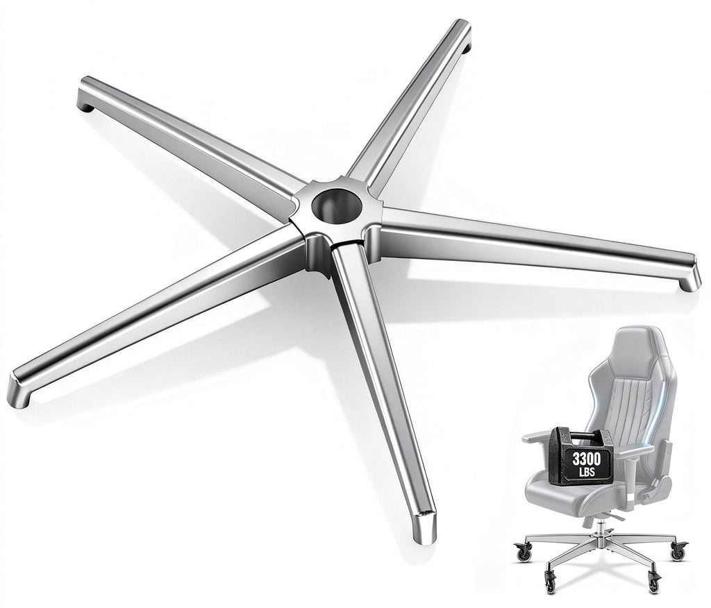 Hareon Office Chair Base,office Chair Base Replacement,3300 Lbs(silver)