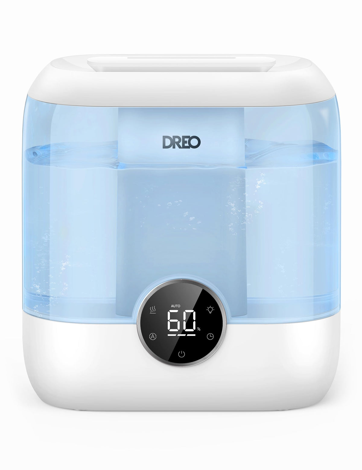 DREO Humidifiers for Bedroom, 6L Top Fill Supersized Cool Mist Humidifier for Large Room, 60 Hour Runtime, Quiet Ultrasonic Humidifiers for Plants, Baby, Indoor, Home, Night Light, Blue