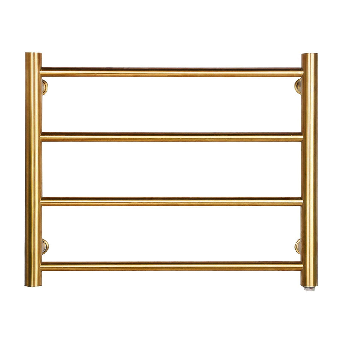APUM Heated Towel Rack, Wall Mount Electric Towel Warmer for Bathroom, 4 Bar Tainless Steel Heated Drying Rack, Built-in Thermostat