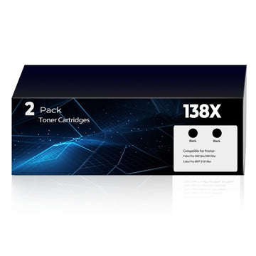 138X Black Toner Cartridge Pro 3101fdw 3101sdw 3001dw Toner,Compatible for HP 138X 138A W1380A W1380X Black LaserJet Toner Cartridges for LaserJet MFP 3101fdw 3101sdw Pro 3001dw 3001fdw 2-Pack