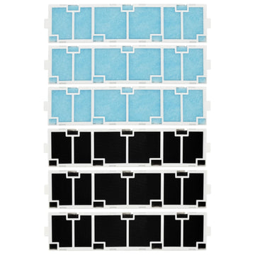 6 Pack MAC-2330FT-E MAC-3000FT-E Filter Bundle for Mitsubishi Electric MAC-2330FT-E and MAC-3000FT-E Air Conditioner, Anti-Allergy, Included Enzyme and Deodorizing Filters Frames