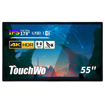 55 inch Interactive Touchscreen Monitor, Smart Board with 4K Display, Win-11 Electronic Whiteboard Touch Screen PC for Office and Classroom, Core i7 RAM 8G & ROM 512G
