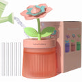 Bedroom Mini Humidifier Cute, Auto Shut Off 260ml With Flower, Cool Mist, 7 Colors Night Light, Quiet, Portable Ultrasonic Essential Oil Diffuser for Plants Office Travel