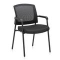 Clatina Office Reception Guest Chair Mesh Back Stacking with Ergonomic Lumbar Support and Thickened Seat Cushion for Waiting Conference Room