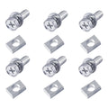 6 PCS Bolts and Nuts Kit, Motorcycle Battery Bolts and Nuts, M6x16MM Motorcycle Battery Screw and Nut, Battery Terminal Bolts and Nuts Carbon Steel