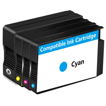 Remanufactured Ink Cartridges Replacement fo with V15.3.1 Chips (Black, Cyan, Magenta, Yellow, 4-Pack)
